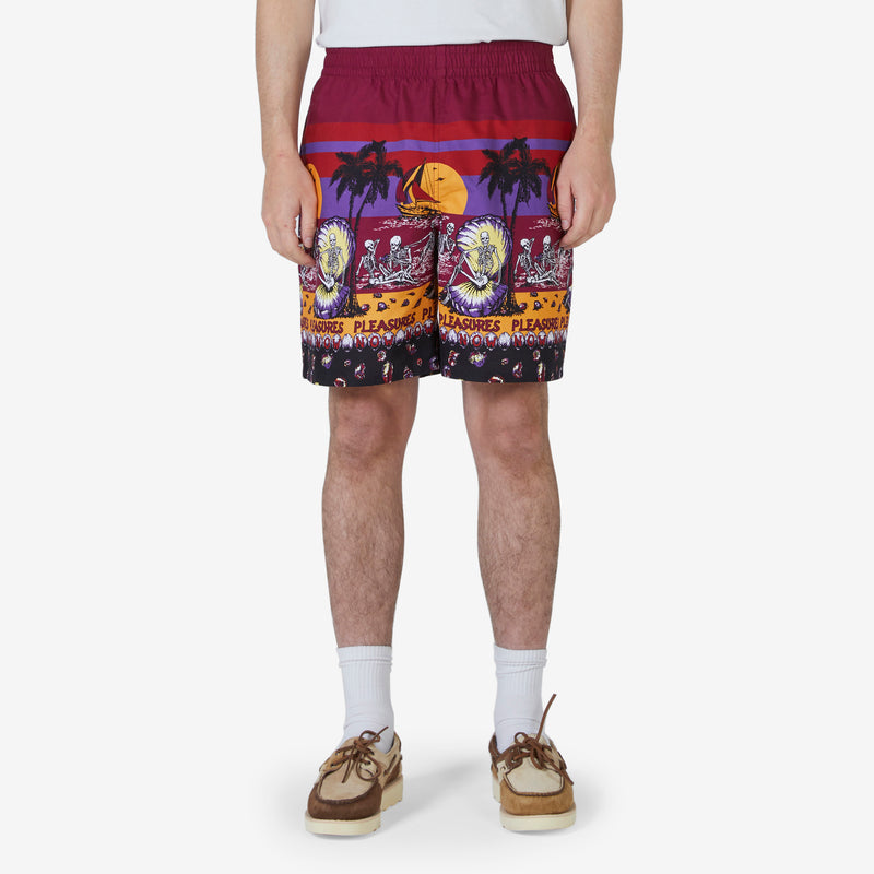 Beach Short Burgundy Shorts