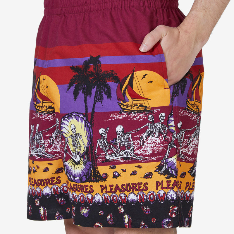 Beach Short Burgundy