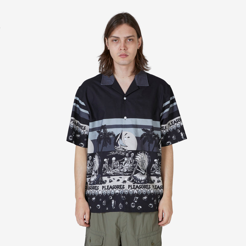Beach Button Down Black Shirts