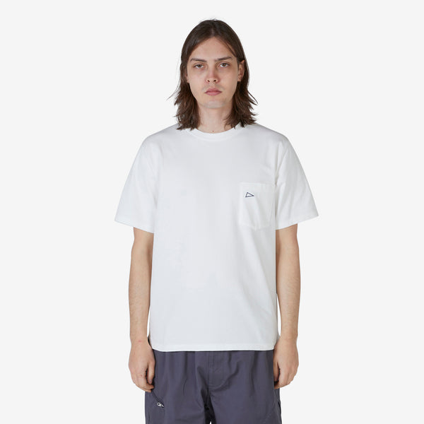 Pilgrim Team Embroidered T-Shirt White | Navy