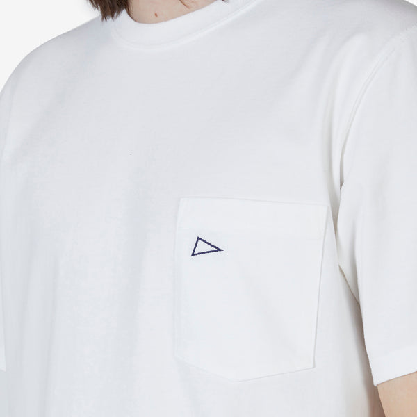 Pilgrim Team Embroidered T-Shirt White | Navy