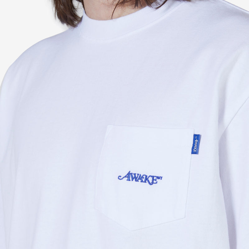 Classic Embroidered Logo Pocket T-Shirt White