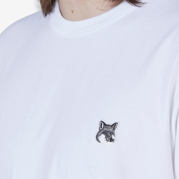 Grey Fox Head Patch Classic T-Shirt White