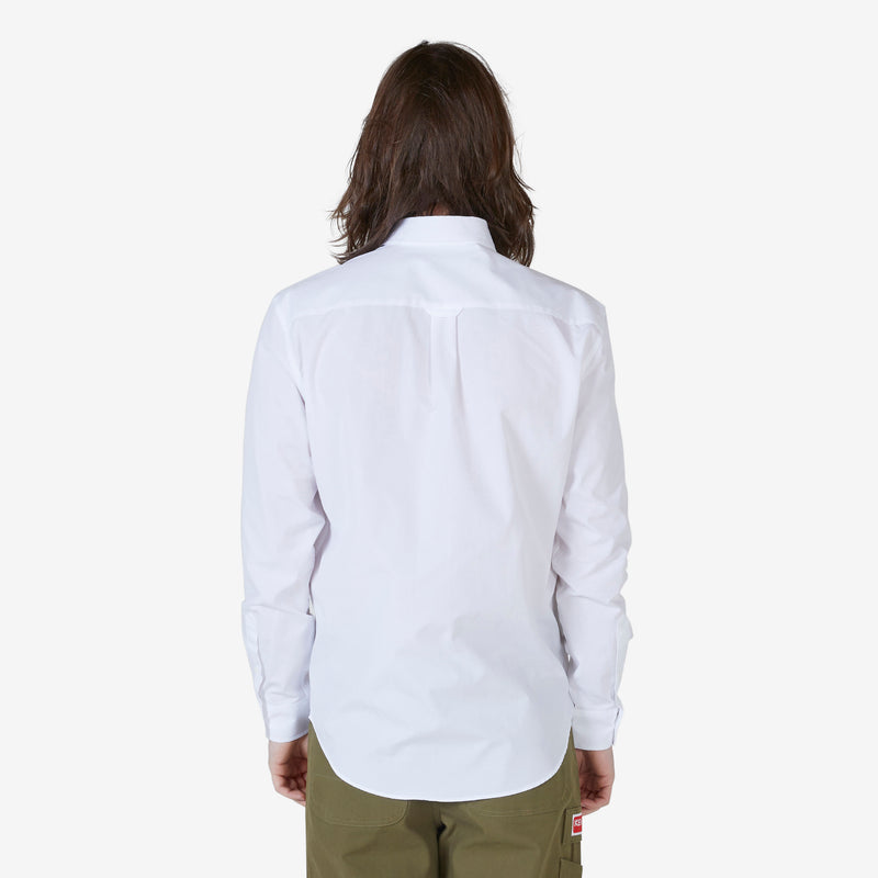 Fox Head Embroidery Classic Shirt White