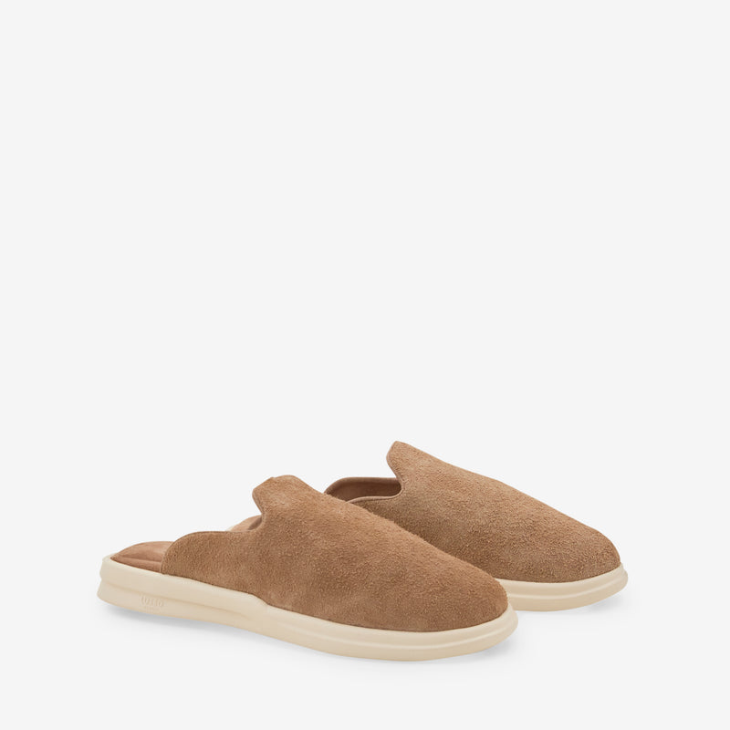 Pelli Hairy Suede Chestnut | Shortbread