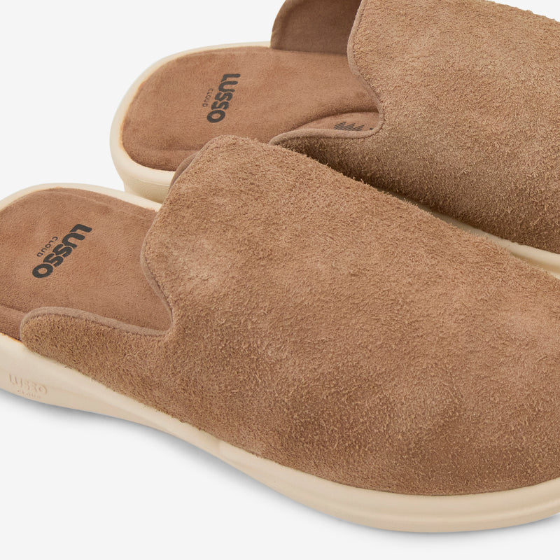 Pelli Hairy Suede Chestnut | Shortbread