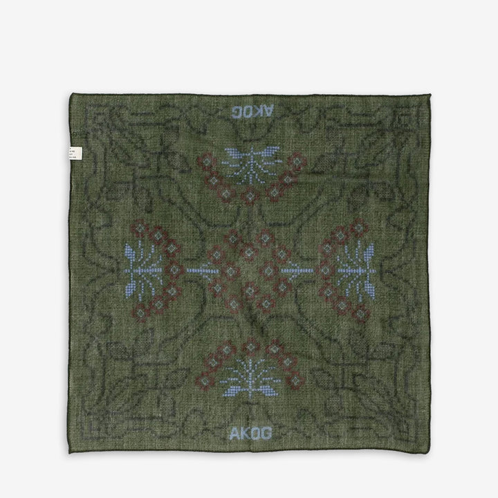 Luz Wool Bandana Verdure Foliage Front