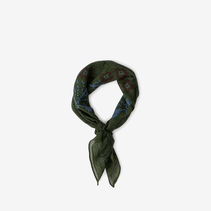 Luz Wool Bandana Verdure Foliage