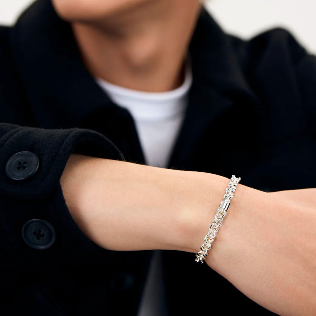 21g Polished Sterling Silver Entrelacs Bracelet Jewellery
