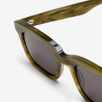 Leon Olive Demi | Grey Solid Lens
