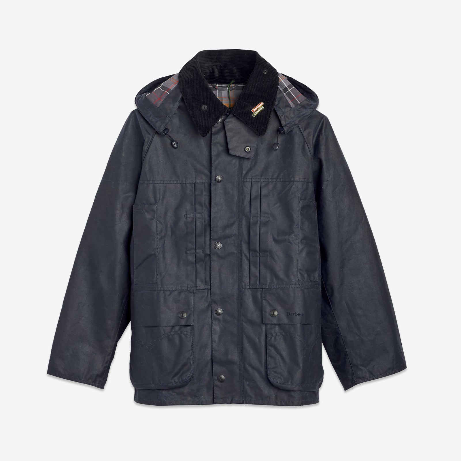 Barbour x Bedale OS Dark Navy Wax | Black Cord Collar – Above The