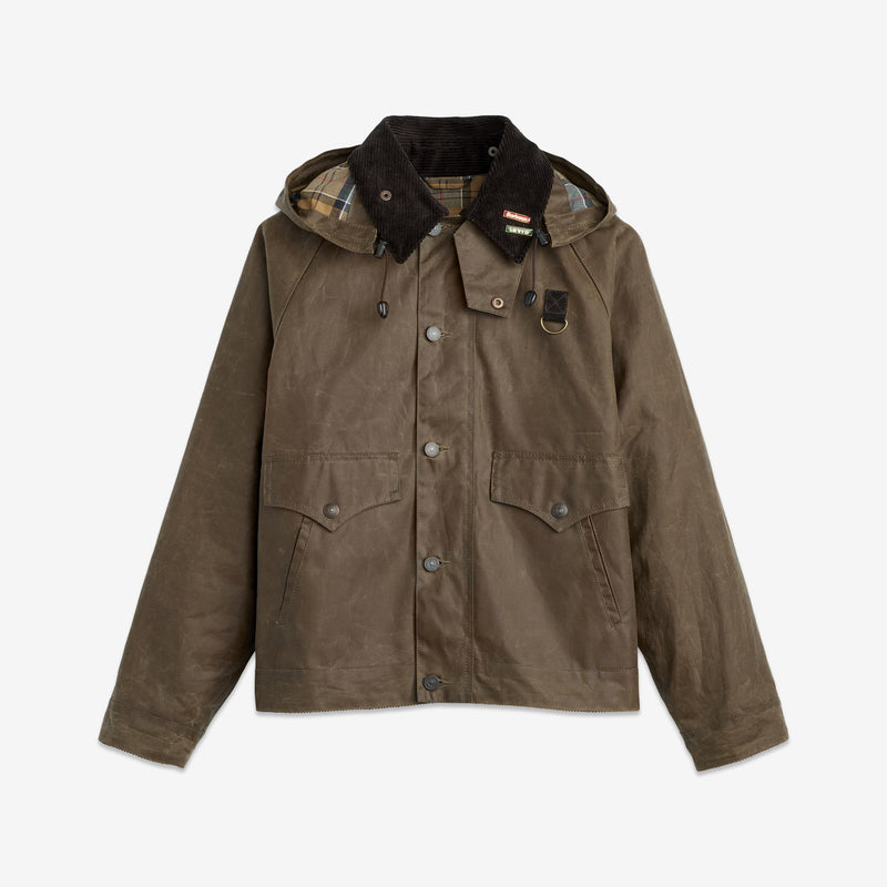 Barbour x Spey Jacket Tobacco Wax | Brown Cord Collar Jackets