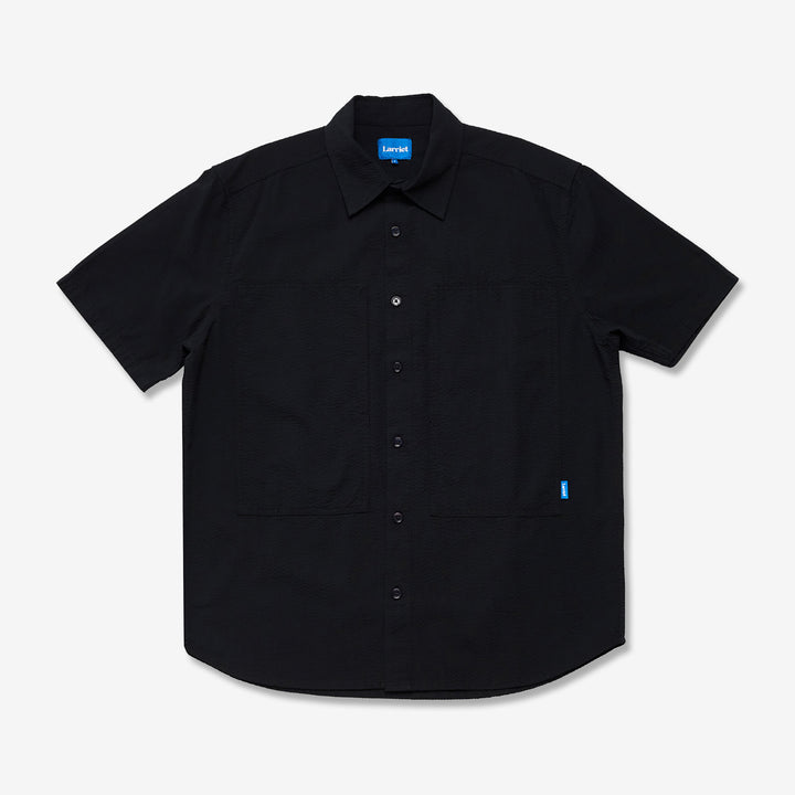 Cliff Short Sleeve Shirt Black Seer Front
