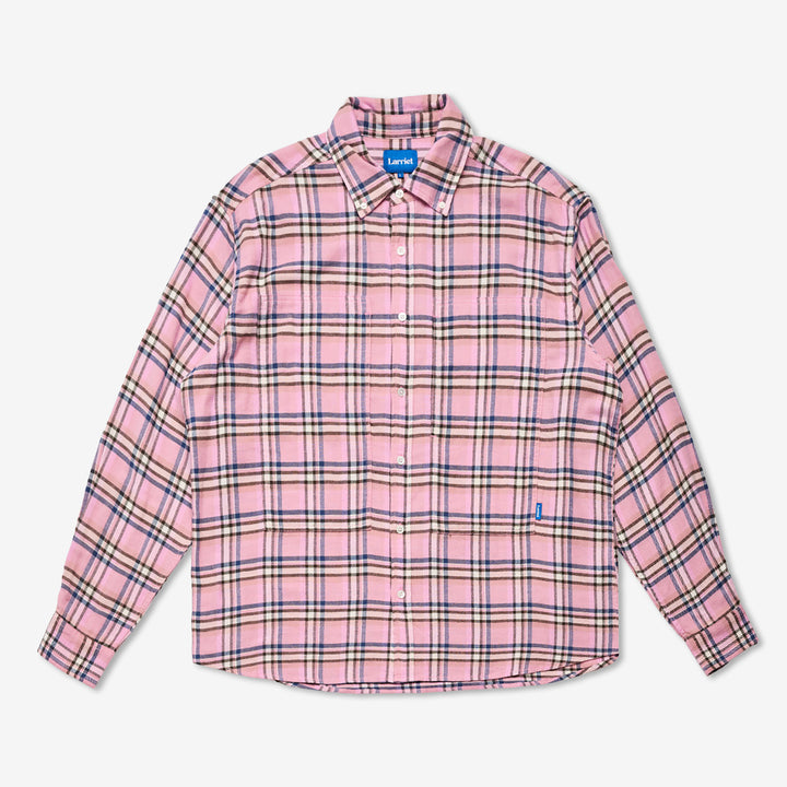 Grant Shirt Pink Plaid Front