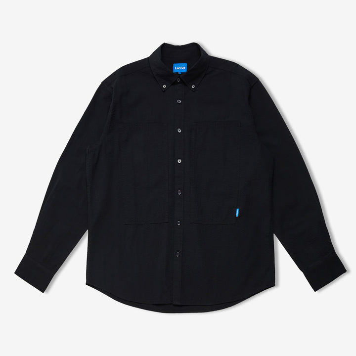 Grant Shirt Black Seer Front