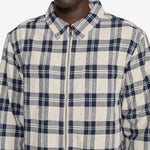 Capricorn Plaid Zip Jacket Navy