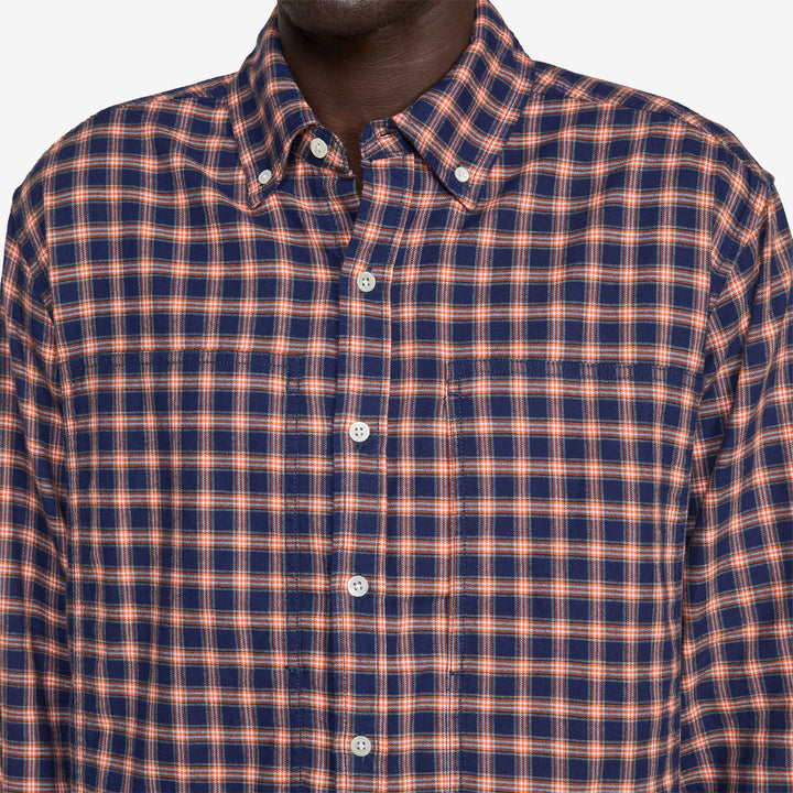 Grant Shirt Navy Plaid