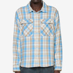 Vintage Plaid Flannel Longsleeve Shirt Blue