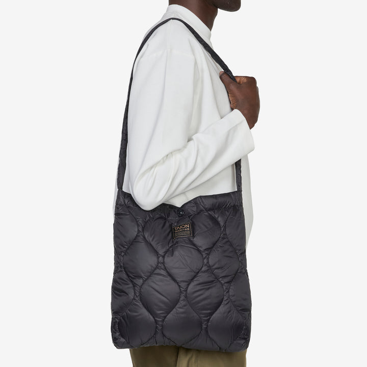 Military Crossbody Soft Shell Down Bag (M) Black Front