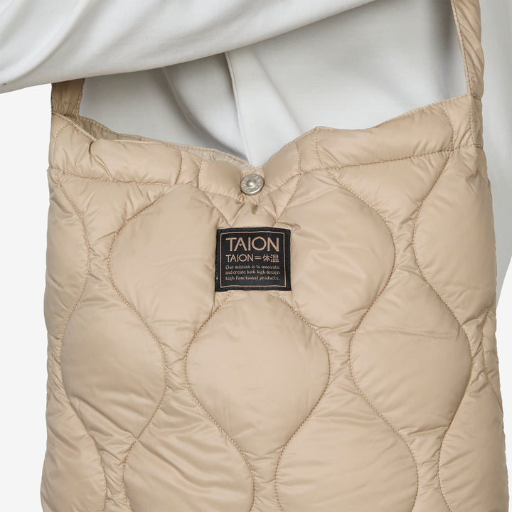 Military Crossbody Soft Shell Down Bag (M) G.Beige