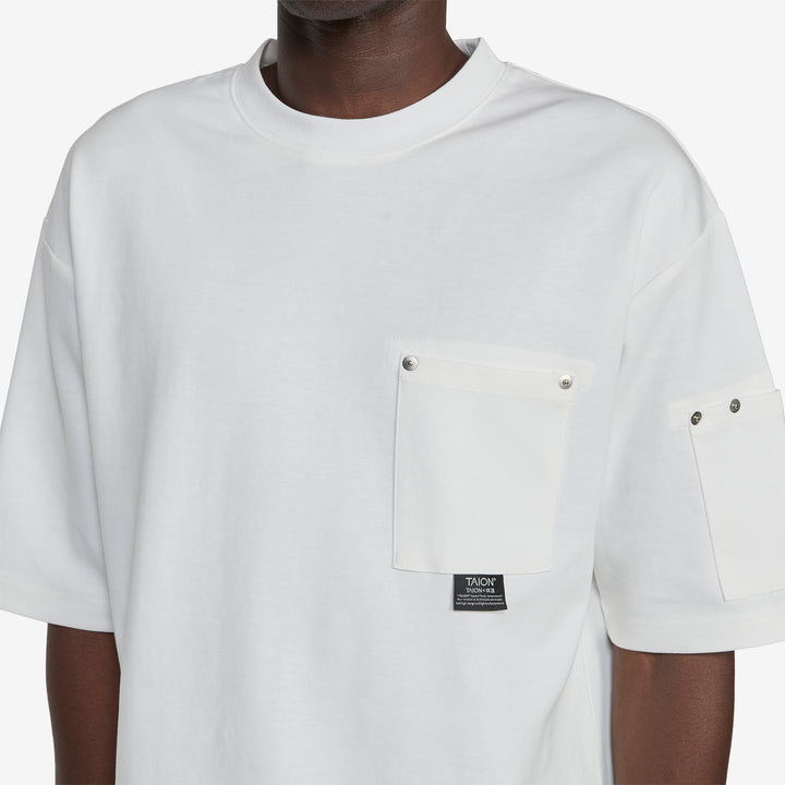 Work Rivet Pocket T-Shirt White