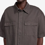 Washed Oversized Shirt Dusty Brown