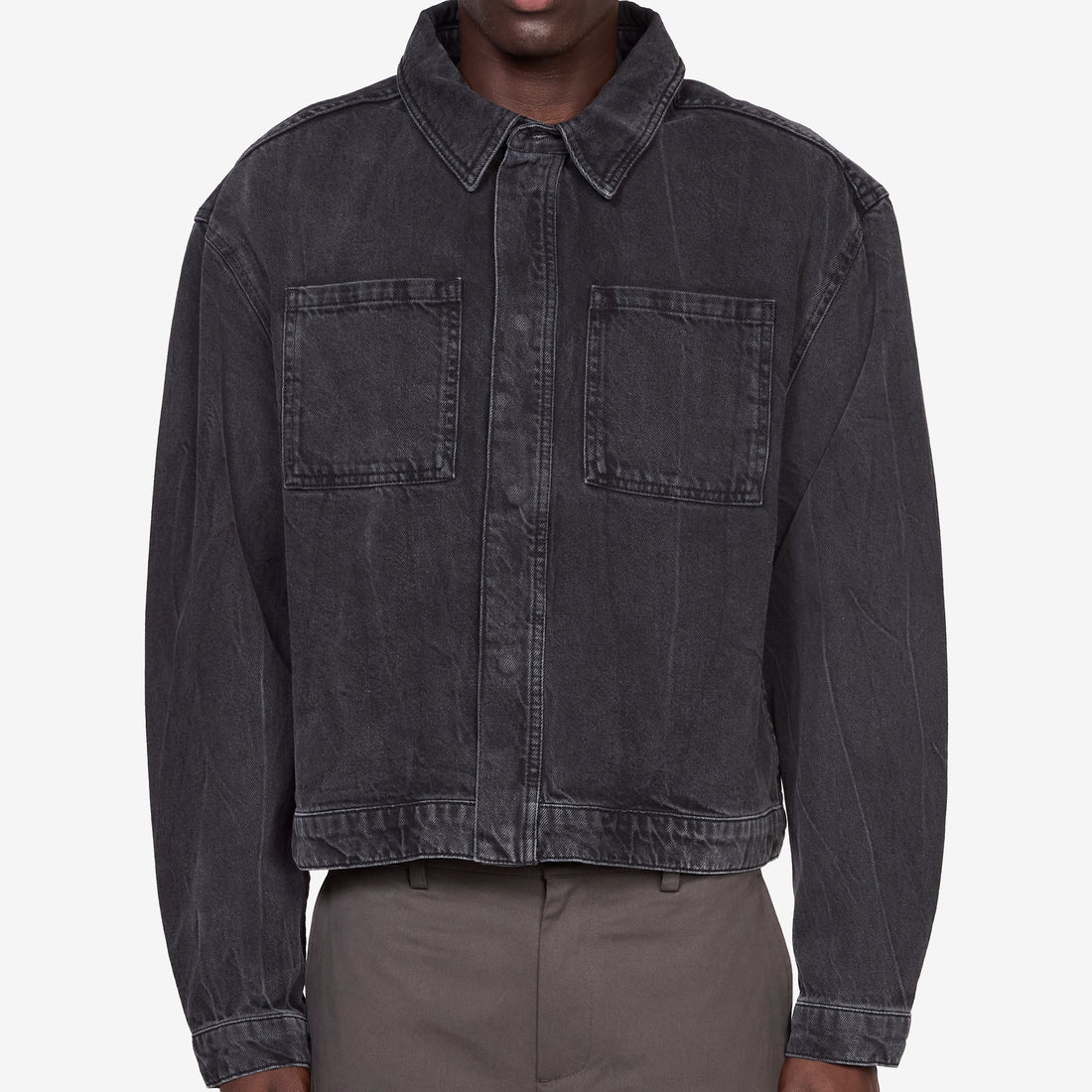 Denim Overshirt Black Vein Shirts