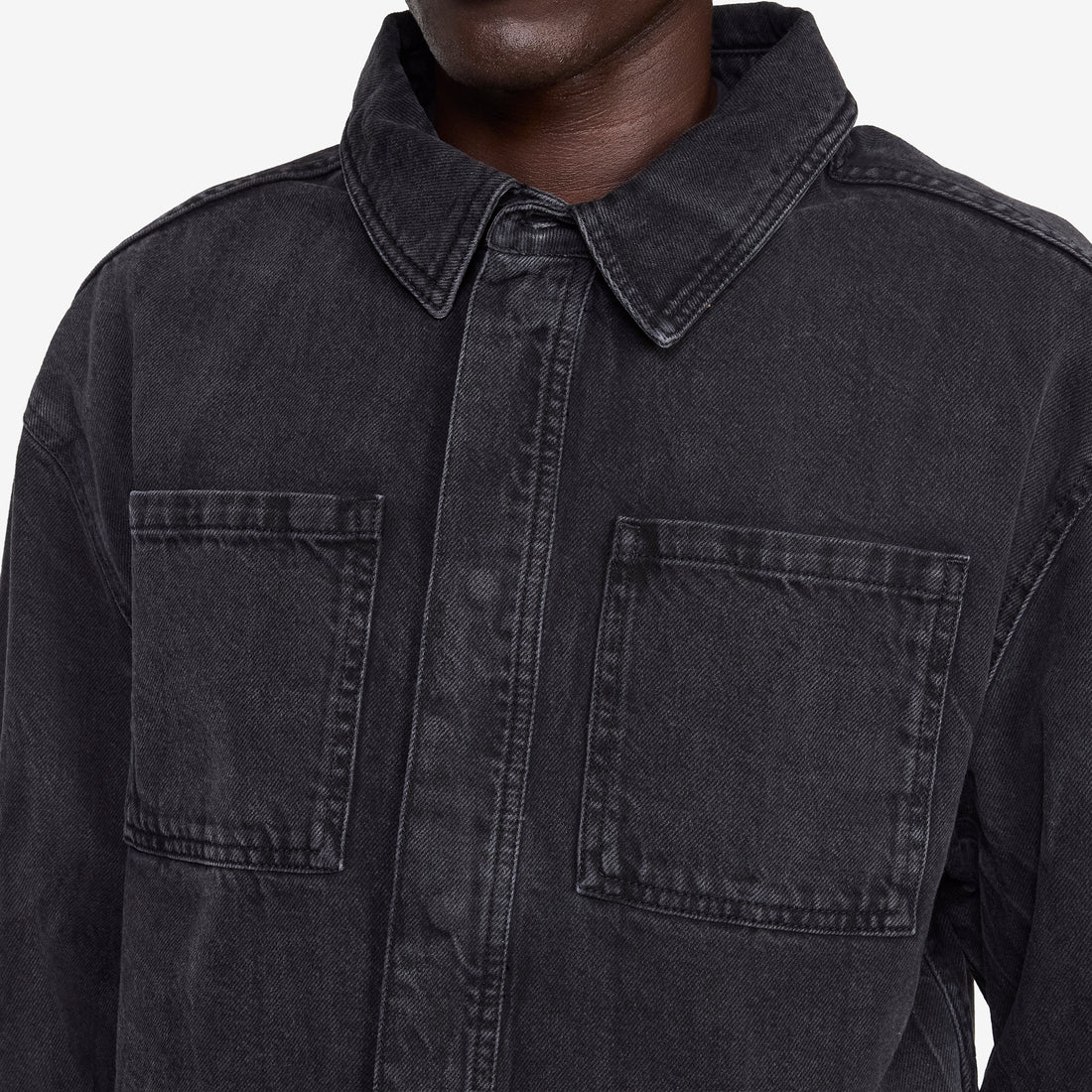 Denim Overshirt Black Vein Shirts