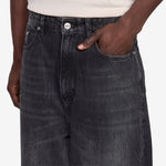 Baggy Denim Jeans Black Vein