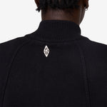 Diamond Knit Cardigan Black