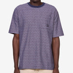 Crooked Stripe T-Shirt Blue