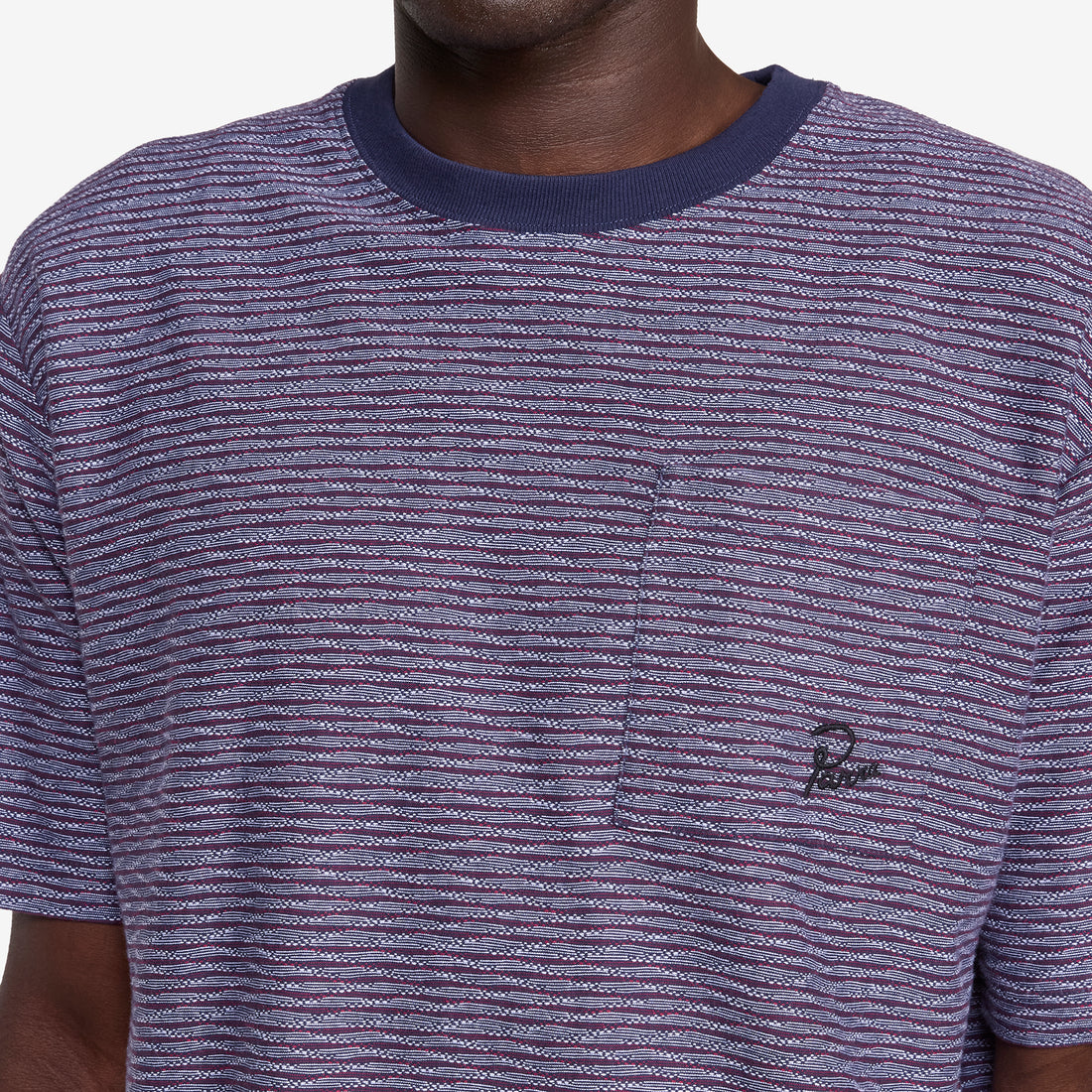 Crooked Stripe T-Shirt Blue Tees