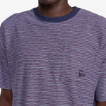 Crooked Stripe T-Shirt Blue