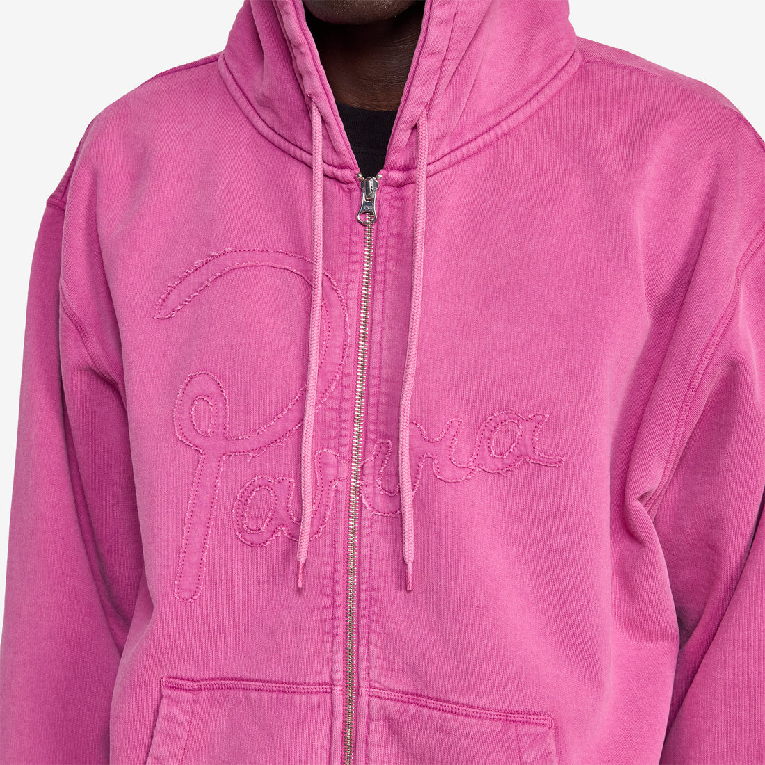 Not Fade Away Zip Hooded Sweatshirt Washed Tyrian Purple Shirts