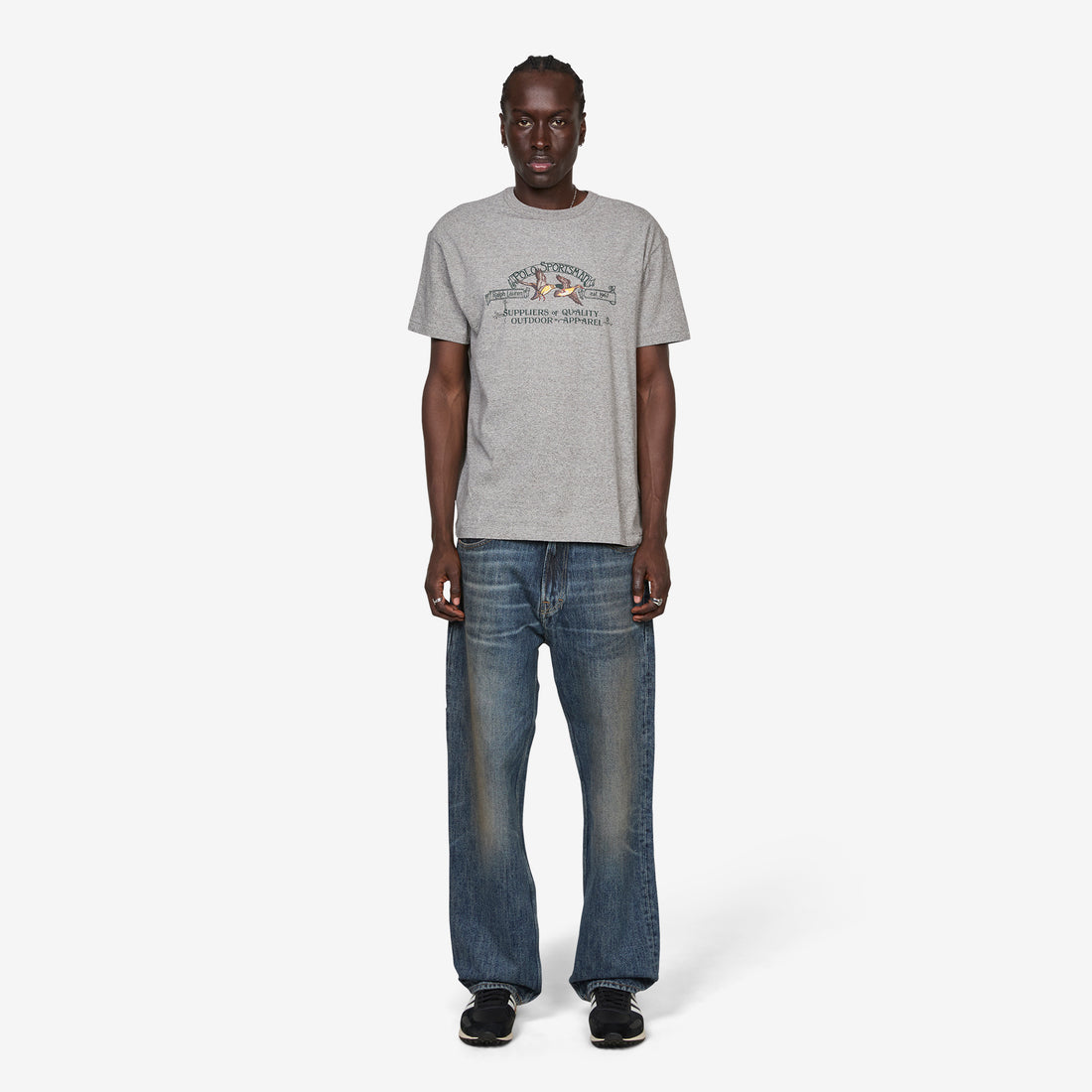 Classic Fit Polo Sportsman T-Shirt Dark Vintage Heather Tees