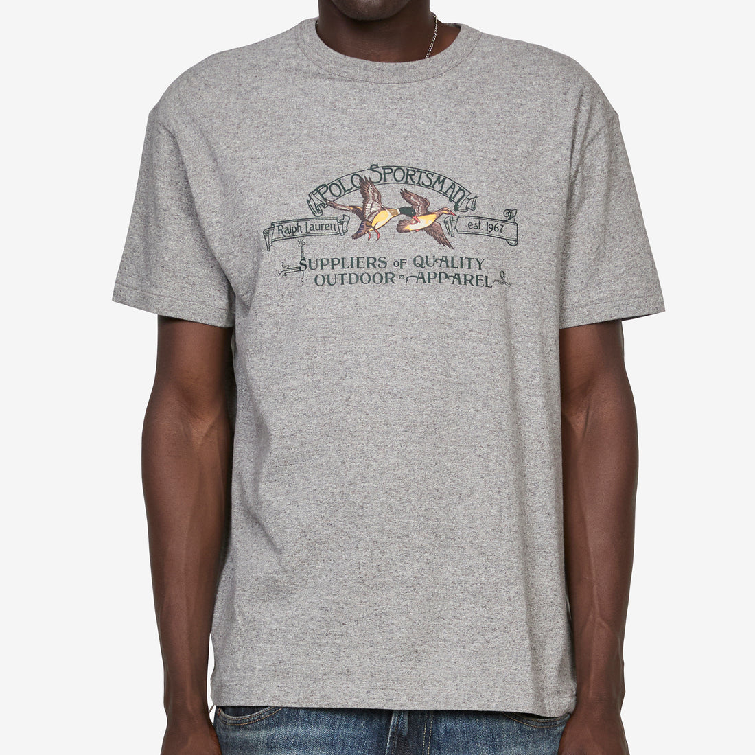 Classic Fit Polo Sportsman T-Shirt Dark Vintage Heather Tees