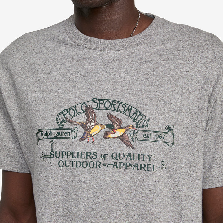 Classic Fit Polo Sportsman T-Shirt Dark Vintage Heather