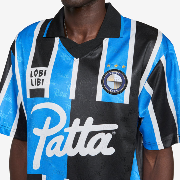 Stripe Football Jersey French Blue