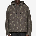 Cotton Twill Zip Hoodie Real Bark Camo