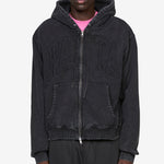 Loopback Logo Zip Hooded Sweater Moonless Night