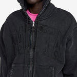 Loopback Logo Zip Hooded Sweater Moonless Night