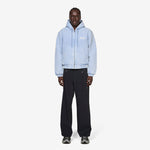 Peace Canvas Hooded Jacket Light Blue Denim