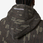 Cotton Twill Zip Hoodie Real Bark Camo