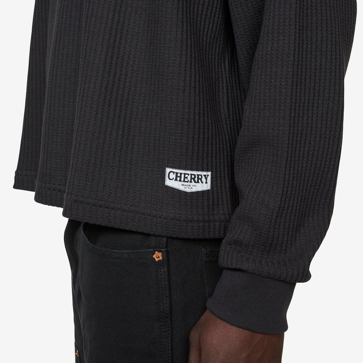 Chevron Logo Longsleeve Thermal Black
