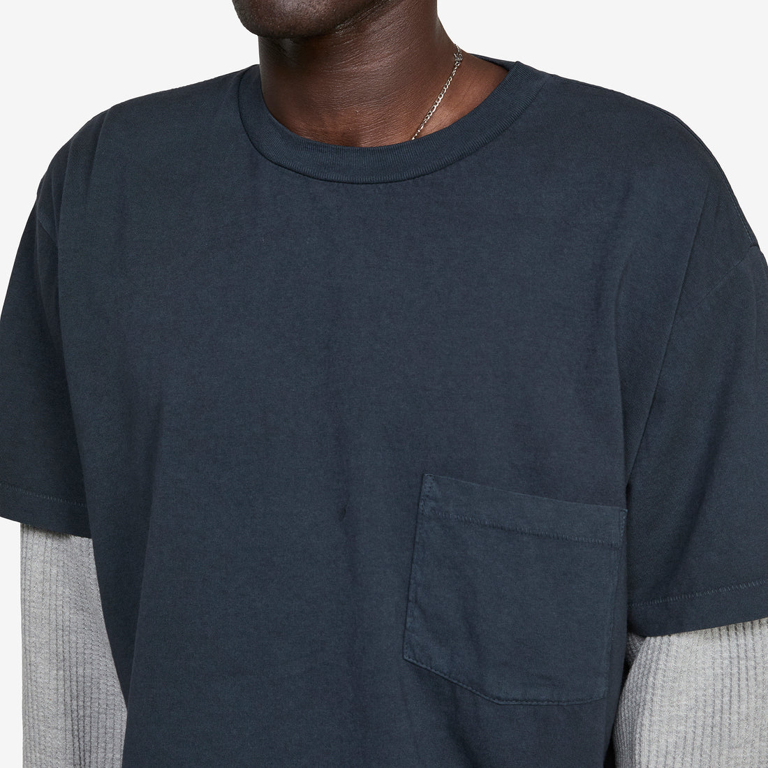 Santa Fe Layered Thermal T-Shirt Vintage Black Tees