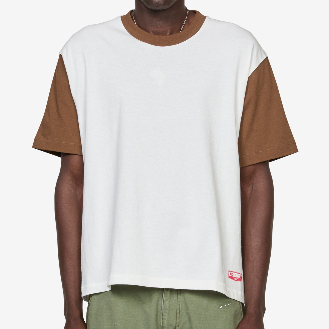 Safari Boxy Ringer T-Shirt Chocolate Tees