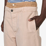 Layered Waistband Trousers Cord