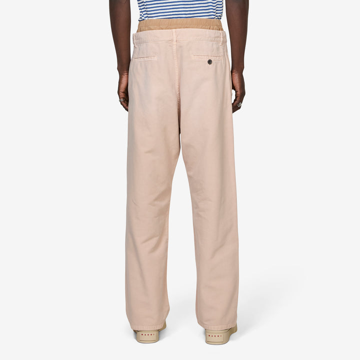 Layered Waistband Trousers Cord