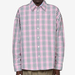 Check Compact Cotton Shirt Quartz
