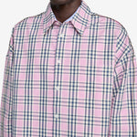 Check Compact Cotton Shirt Quartz